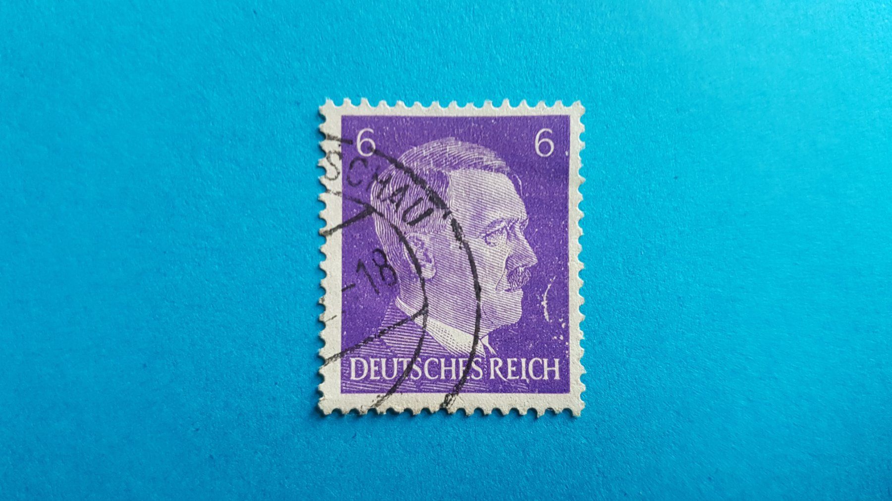 Tutti i francobolli: 6 Pfennig - DR - Hitler - 1941 – Usato da Reinach BL venduto da Dexy62