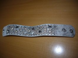 Lederarmband silber neu