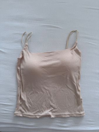 Damen Top beige built in bra