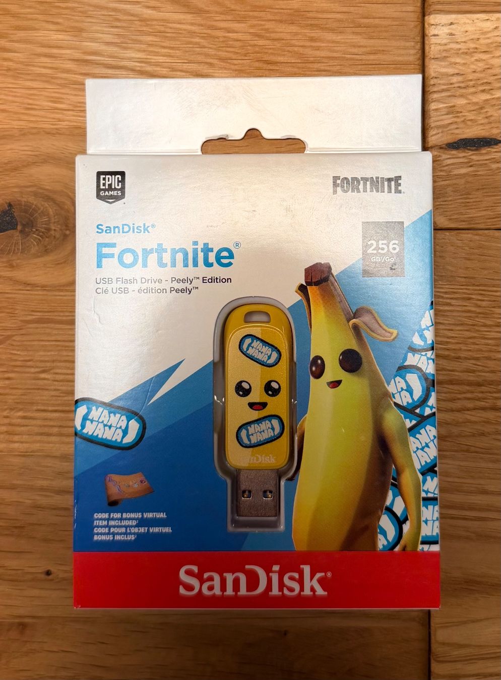 SANDISK Fortnite Peely USB 3.2 Gen1 256GB 130MBs (Neu und ...