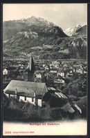Meiringen, Blick auf die Stadt mit Wette