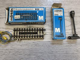 Märklin 5112 5113 Entkupplungsgleis und Lichtmast