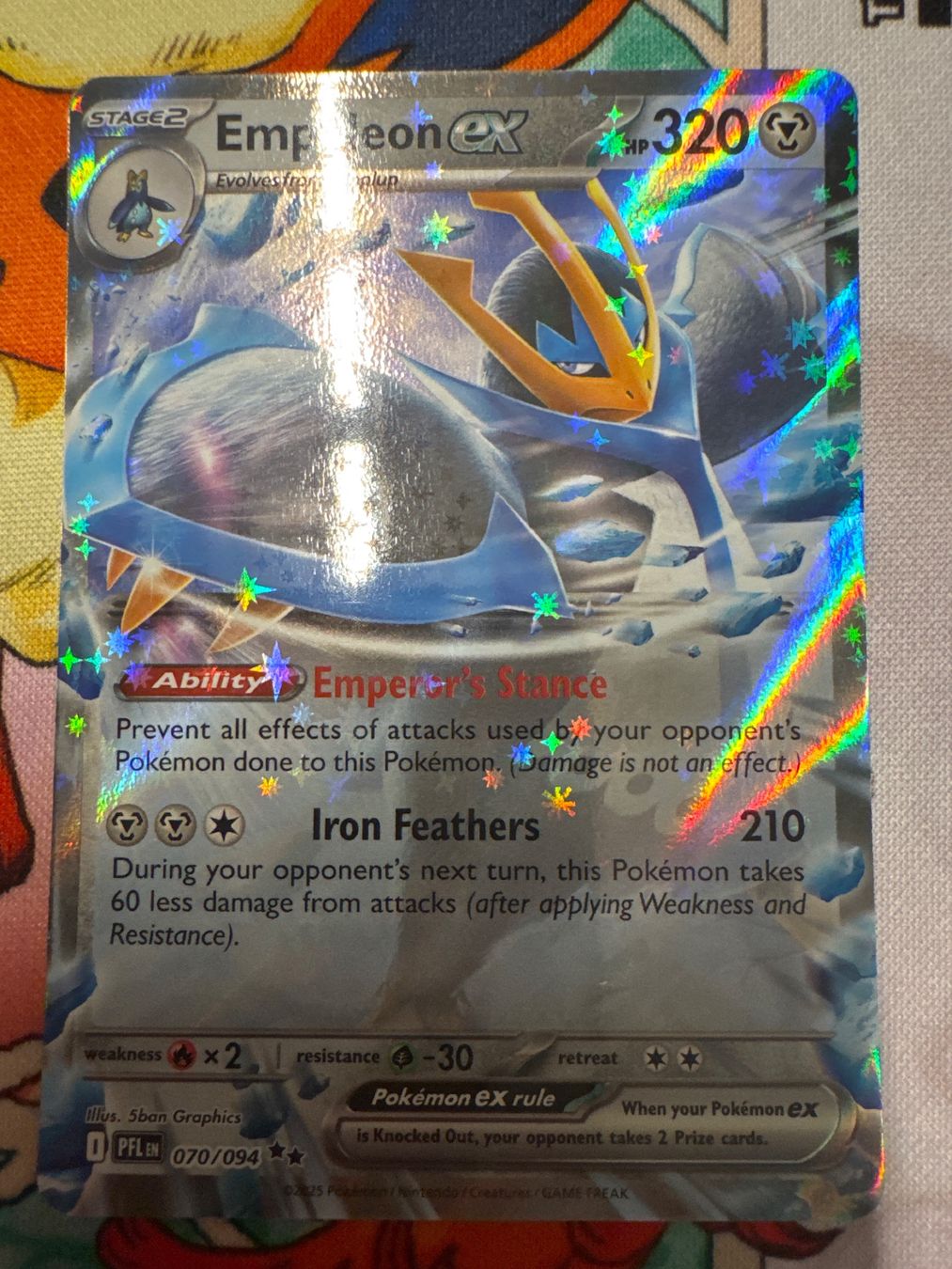Pokémon Carte collezionabili: Empoleon ex PFL070 EN - Phantasal Flames – Nuovo (secondo la descrizione) da Wil SG venduto da Prof.Eich