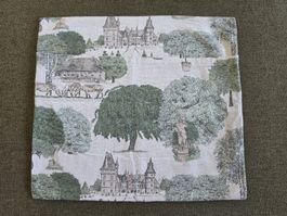Kissenbezug Landhausstil Schloss Pferde Schafe 50 x 50 cm