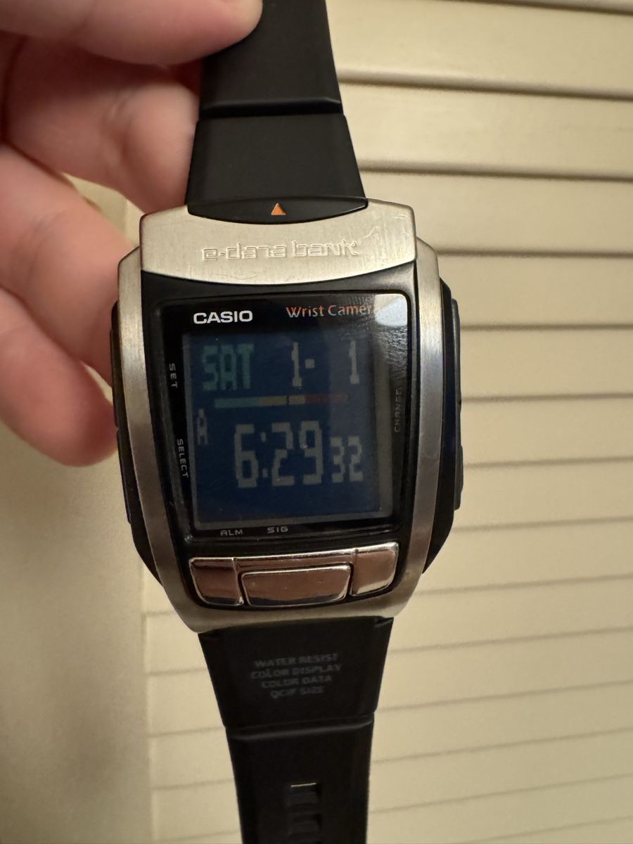 Casio E Data Bank Wrist Camera Watch WQV-10 (Gebraucht) in