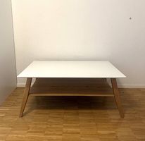 Robuster & stabiler Couchtisch  Weiss/Holz