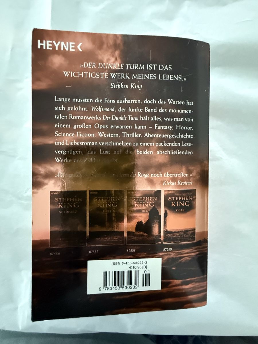 Libri: STEPHEN KING. Titel Wolfsmond – Usato da Pfeffikon LU venduto da pepino17 1