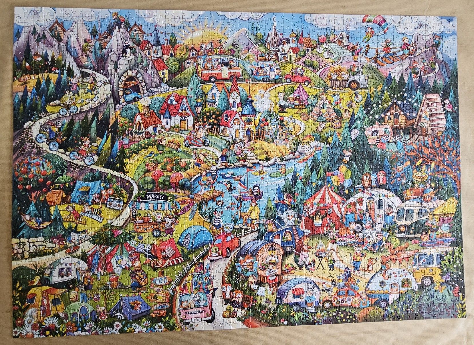 Heye Puzzles: Heye Puzzle 'Go Camping' by Rita Berman  – Neu (gemäss Beschreibung) aus Teufen AR von patchouli13 2