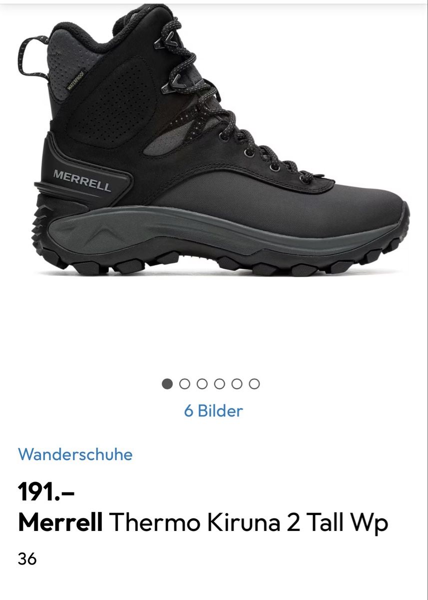 Merrell Damenschuhe: Wanderschuhe Merrell Thermo Kiruna 2 Tall Wp Grösse 36 – Neu und originalverpackt aus Au SG von ngashi