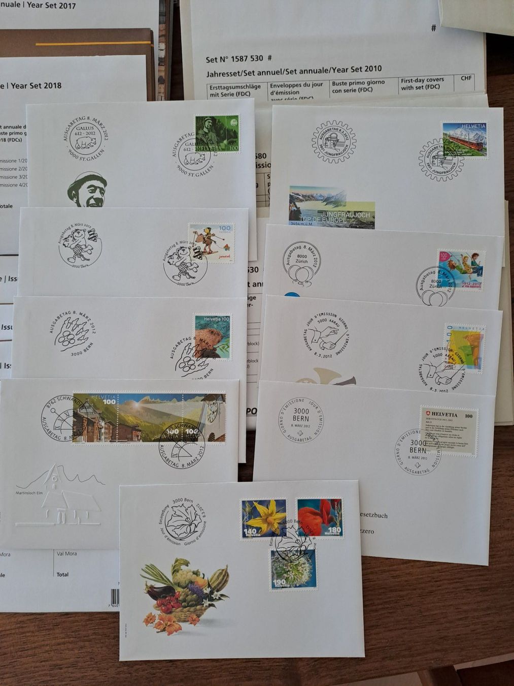 Tutti i francobolli: Briefmarken FDC 2007 bis 2019 – Nuovo (secondo la descrizione) da Neuhausen am Rheinfall venduto da khitsch70 1