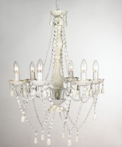 Lampadari & plafoniere: Kronleuchter 5 Arm weiss - NEU – Nuovo (secondo la descrizione) da Wallisellen venduto da kingschair 1