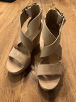 Ugg Damenschuhe Sandalen Keilabsatz Beige/rosa Gr. 38