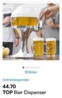 Getränkespender Bier Dispenser Chrom Kugel Neuwertig