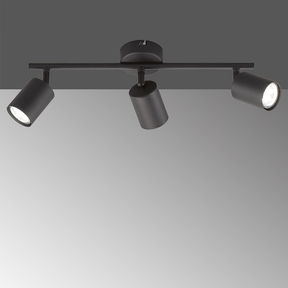 Lampade: LED Deckenleuchte, Schwarz, 3 Spots – Nuovo (secondo la descrizione) da Kreuzlingen venduto da Smart-Light
