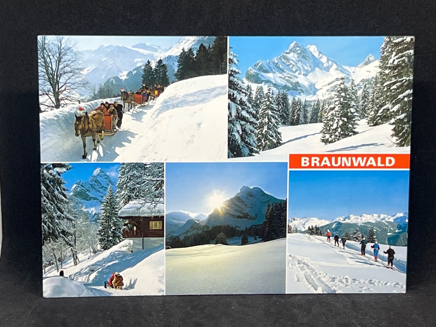 Cartoline postali: Braunwald 1300-1900m – Usato da Widnau venduto da Brusi9