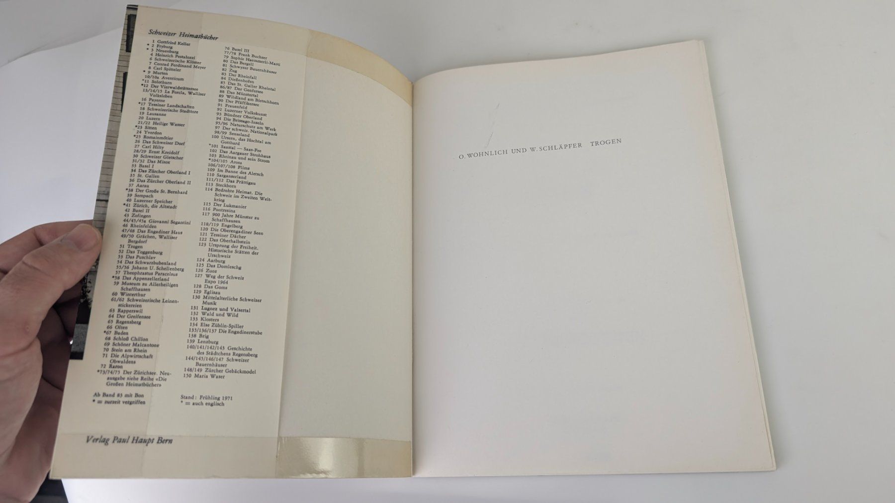 Libri: Schweizer Heimatbücher: Trogen 1971 – Usato da Zürich venduto da axolottchen 2