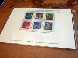 Sonderserie, Deutsche Bundespost, "Freiwillige Hilfsdienste"