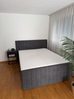 Boxspringbett 160 × 200 cm Anthrazit/Grau mit Stauraum