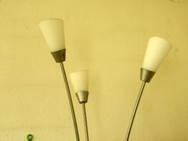 Stehlampe 3 feste Glasschale , mit trimmer, läuft perfekt ,