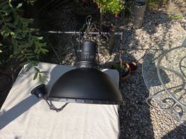 Hängelampe, schwarz - Industrie Design Lampe