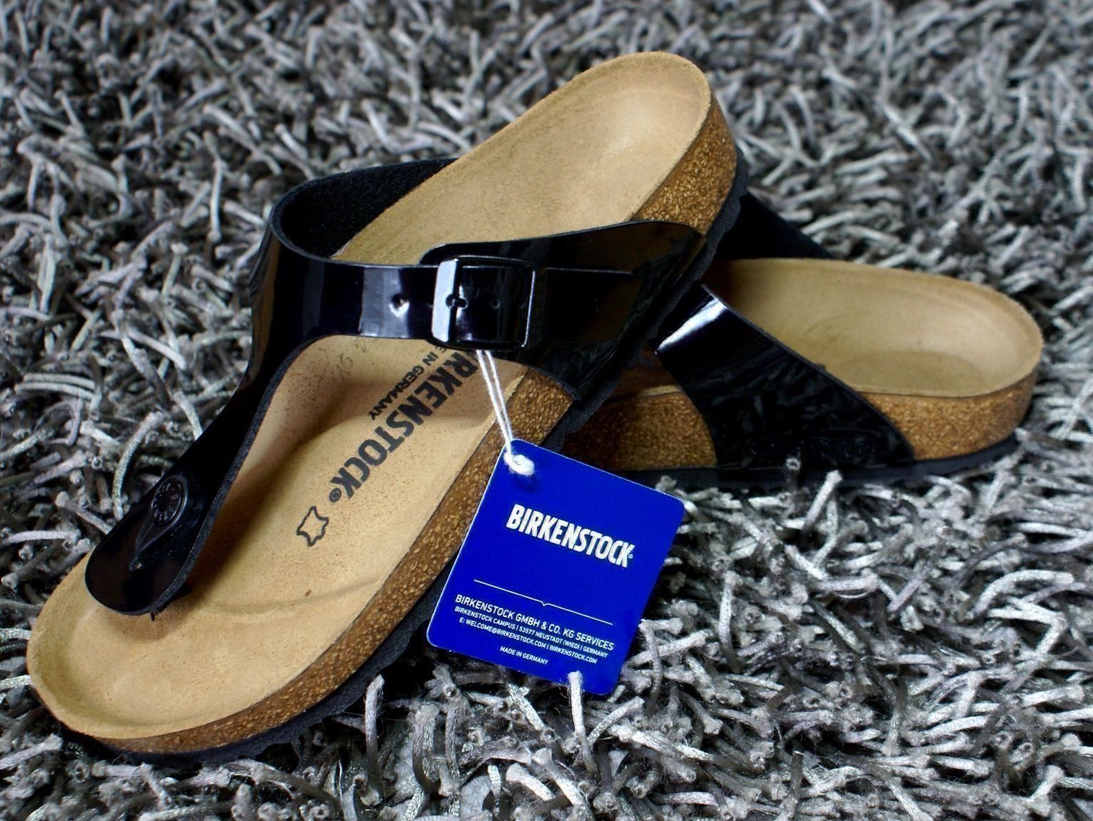 Birkenstock Scarpe da donna: Birkenstock, Gizeh, Gr. 37, schwarz, NEU – Nuovo e nell'imballaggio originale da Wattwil venduto da glueck 1