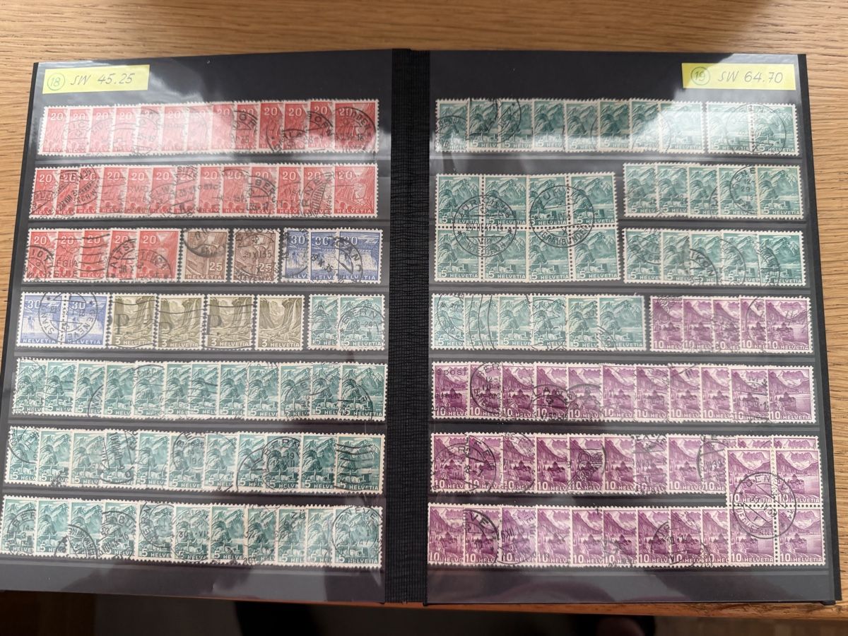 Tutti i francobolli: Album Schweizer Marken ab Strubel  – Usato da Murgenthal venduto da Tina_4055 8