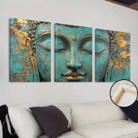 SONDERPREIS ‼️  3er Bilderserie Trilogie +BUDDHA+ 40x90