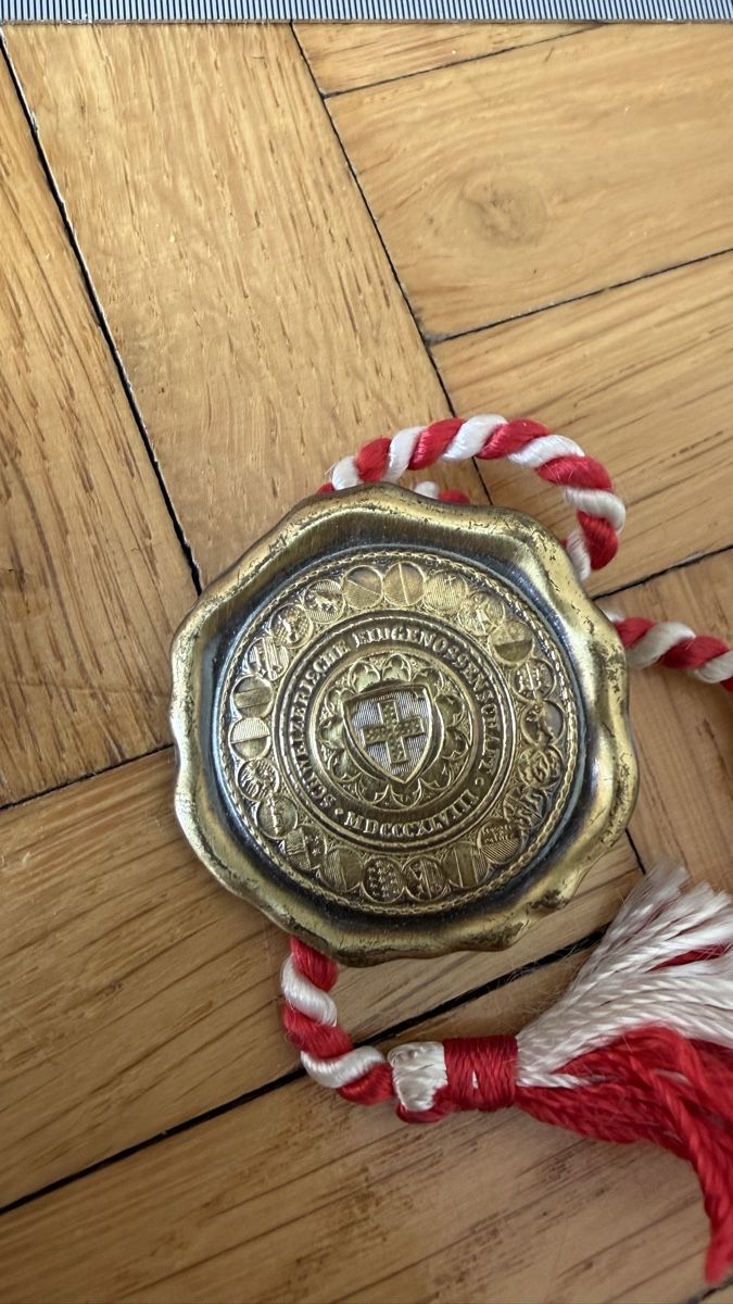 Swiss Placchette & Badge: 4x 1. August Anstecker 19- 25, -48, -53, Schweiz – Usato da Lyss venduto da nekoreh 4