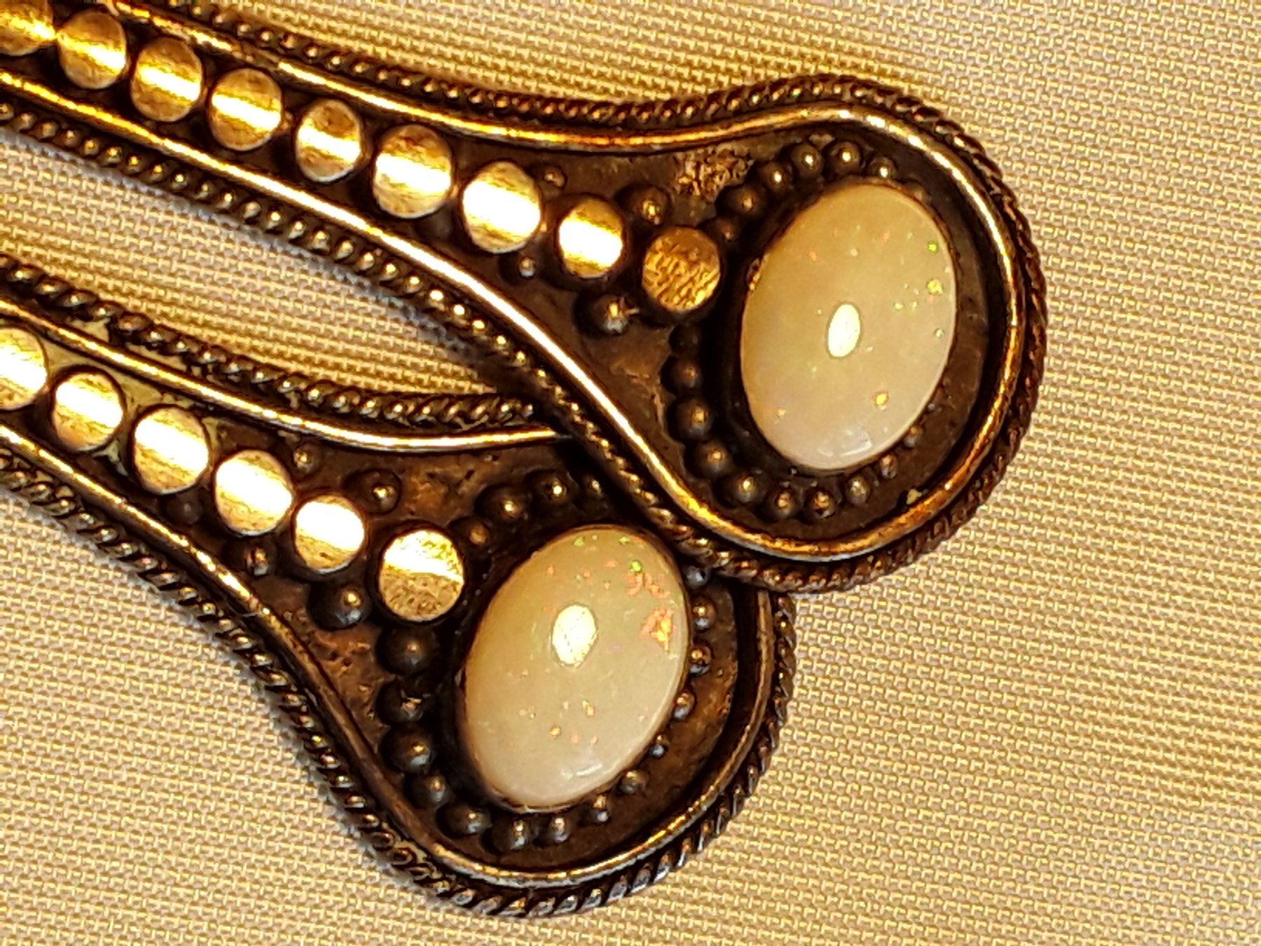 Orecchini pendenti & Orecchini a lobo: Alte Sterling Silber OPAL Ohrhänger – Usato da Zürich venduto da philpip