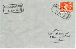 Brief, Oensingen SBB