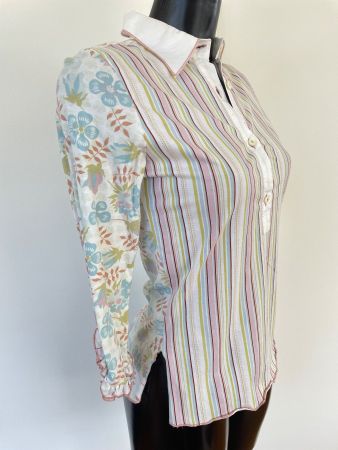 Bluse Shirt CALIBAN Gr. 36 weiss/pastell Farb- & Mustermix