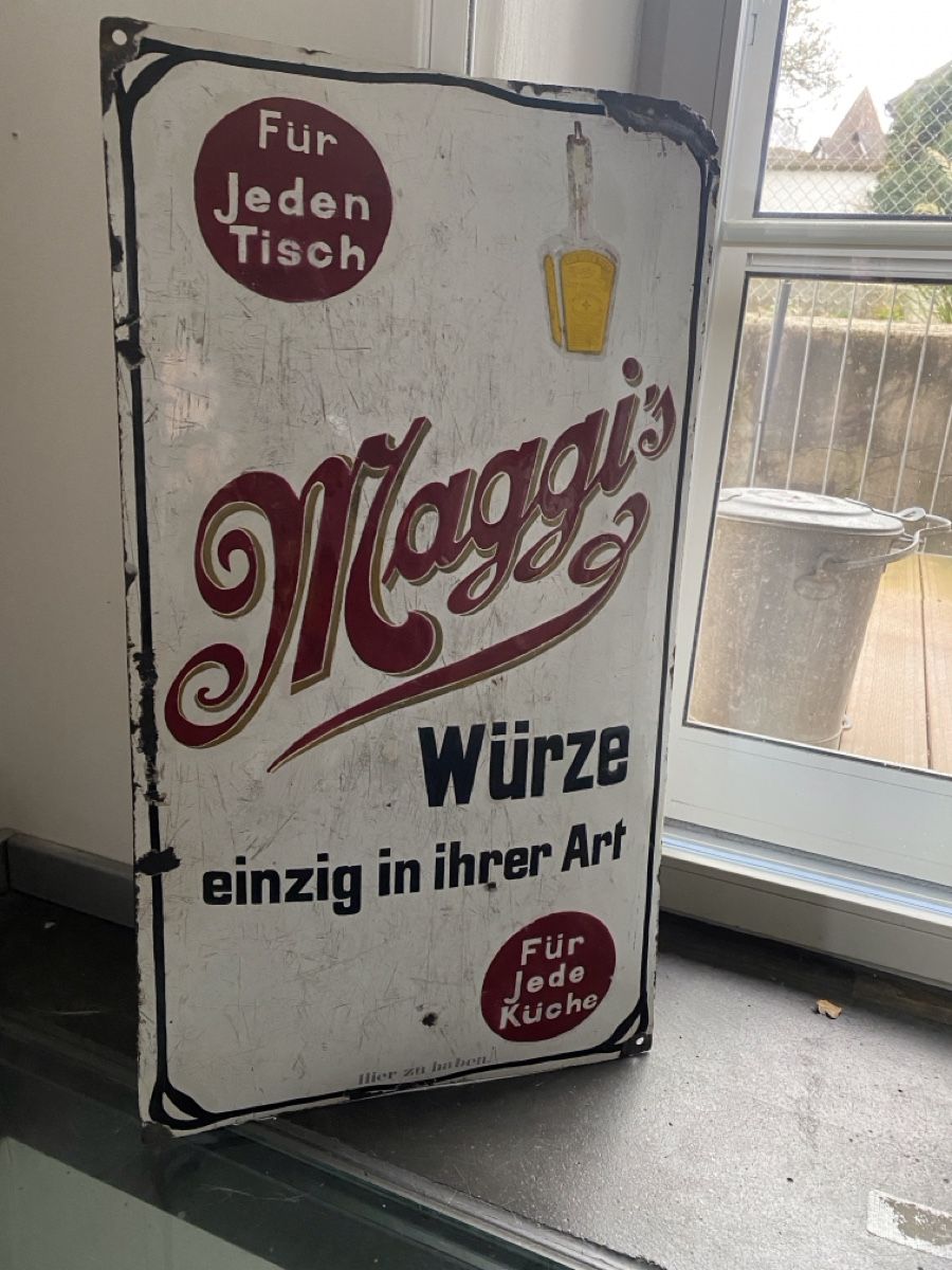 Maggi Schilder: Maggi Emailschild – Gebraucht aus Tafers von Piscu90