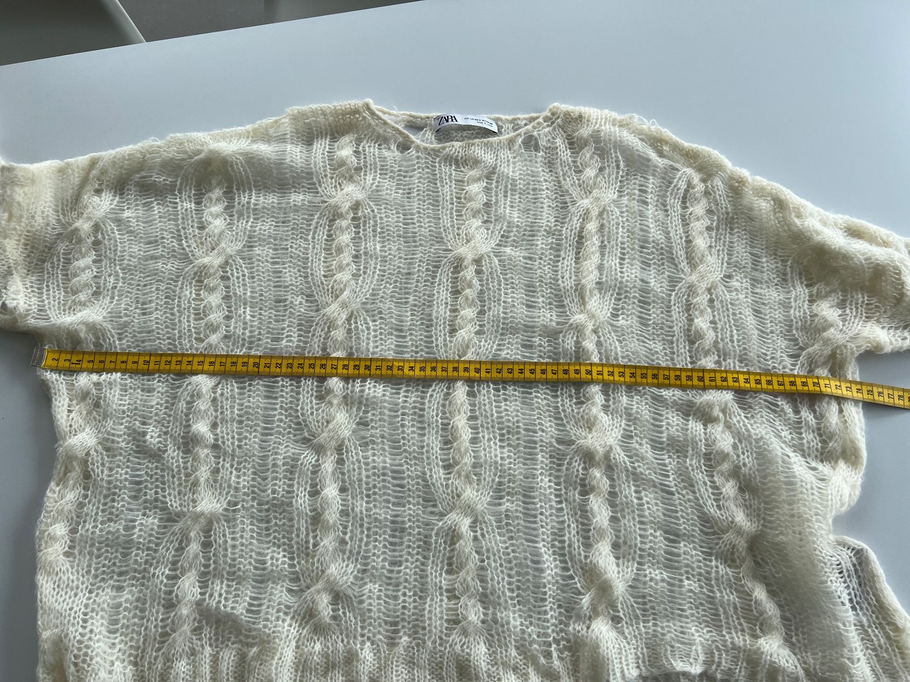 Zara Maglioni & Felpe: ZARA Oversize Strickpullover Cremeweiß mit Zopfmuster Gr. XS – Usato da Büetigen venduto da Jabo 6