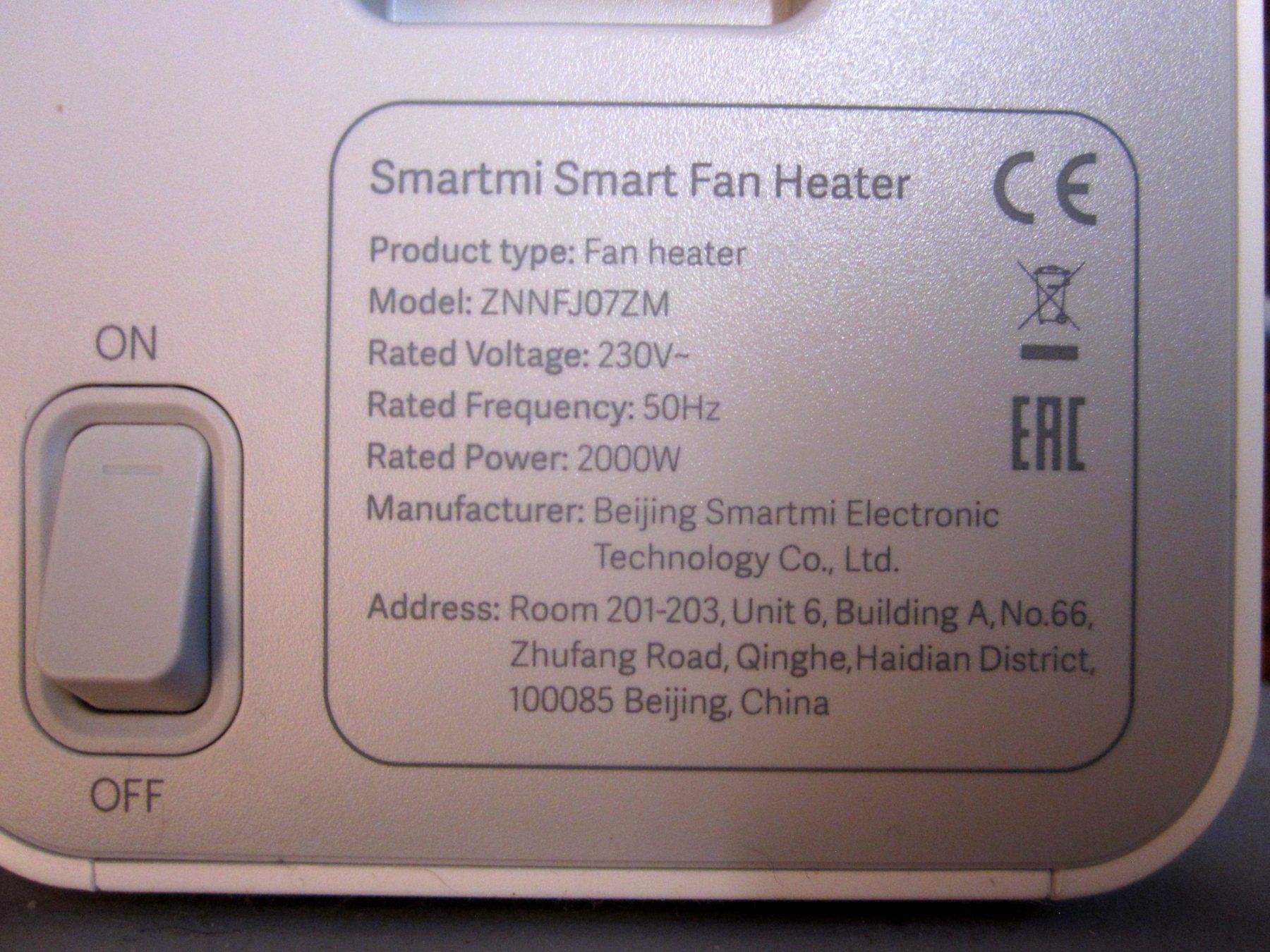 Radiatori: Heizung mit Ventilator der Marke Smartmi – Usato da Binningen venduto da flugi30 2