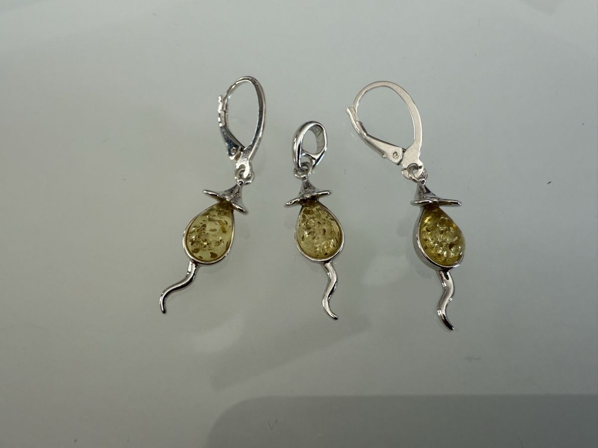 Boucles d'oreille: Silber Anhänger, süsse Ohrringe mit Bernstein – Neuf avec emballage d'origine à Ebikon par elischka 2