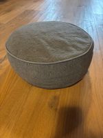 Pouffe gris 40cm de diamètre /18cm de hauteur