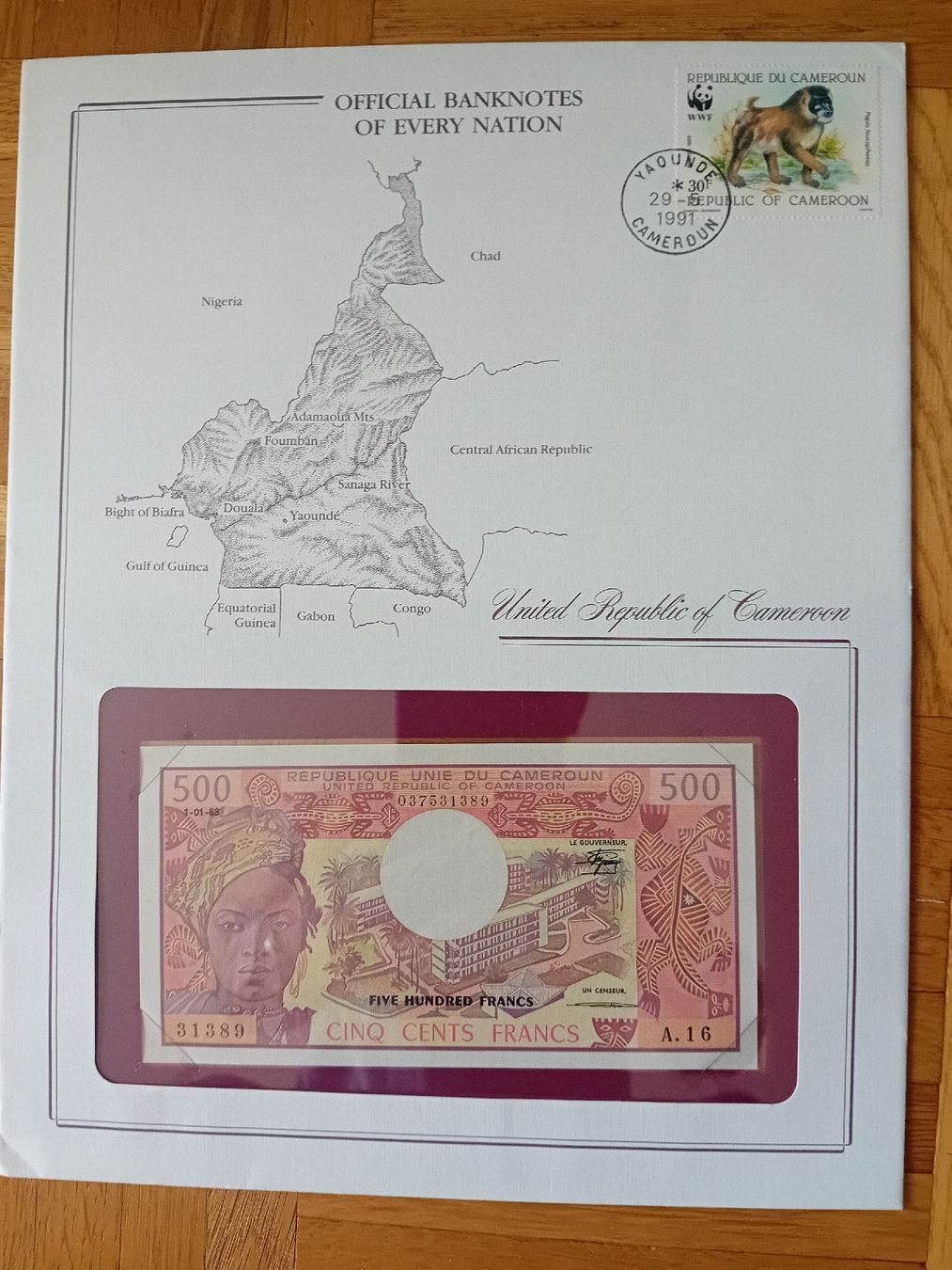 Banconote: Banknotenbrief Camerun – Nuovo (secondo la descrizione) da Muralto venduto da Alex1912