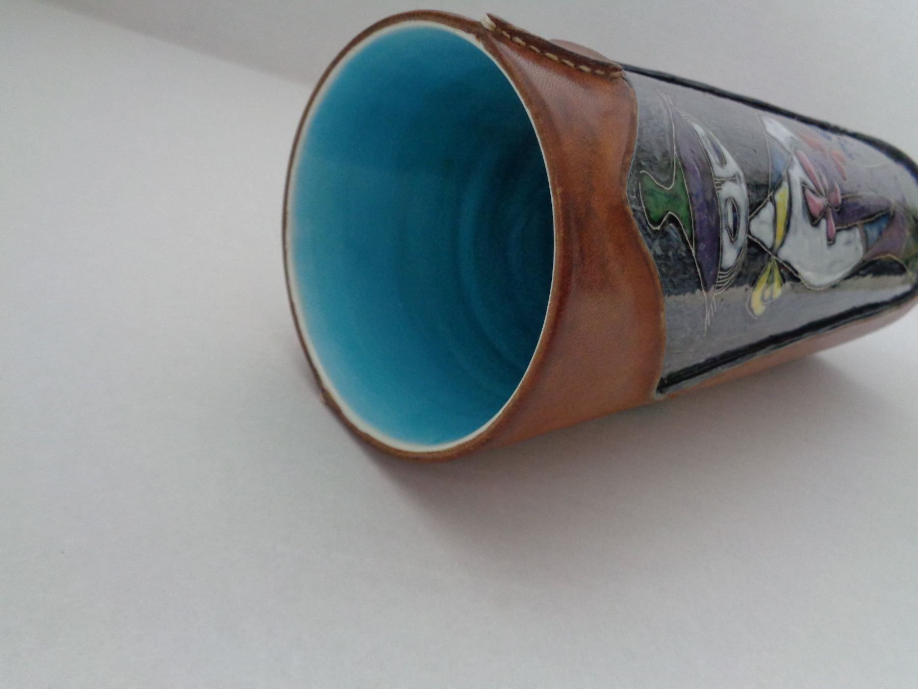Vasi & Recipienti: Marcello Fantoni Vase mit Leder – Usato da Chur venduto da omonia 5