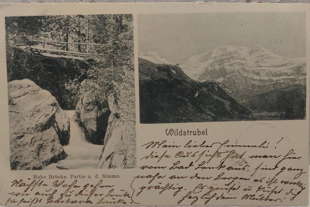 Ansichtskarten: WILDSTRUBEL - 1902 – Gebraucht aus Delémont von Domdom1