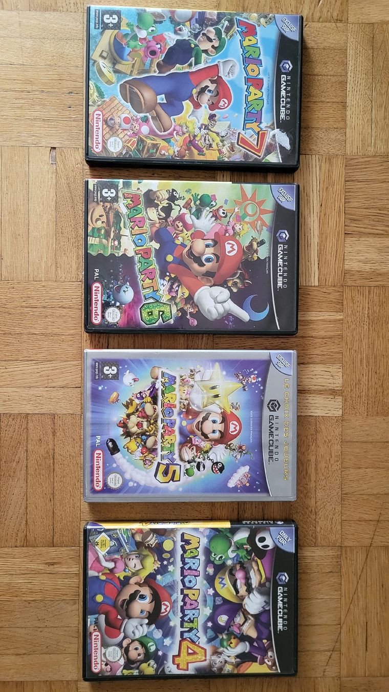 Nintendo Jeux: Mario Party 4-7 /Nintendo Gamecube Spiele Kompl. – Neuf (Voir description) à Biel/Bienne par Retrohr