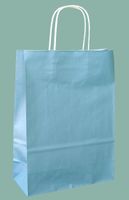 Tragtaschen 180/80x220 mm blau Glitzer