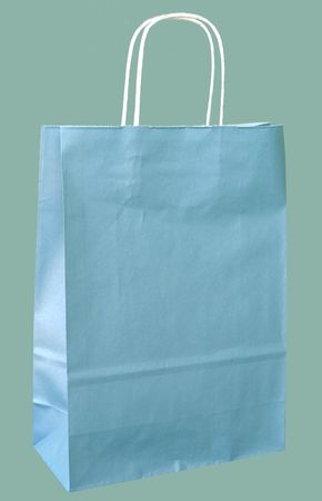 Tragtaschen 180/80x220 mm blau Glitzer