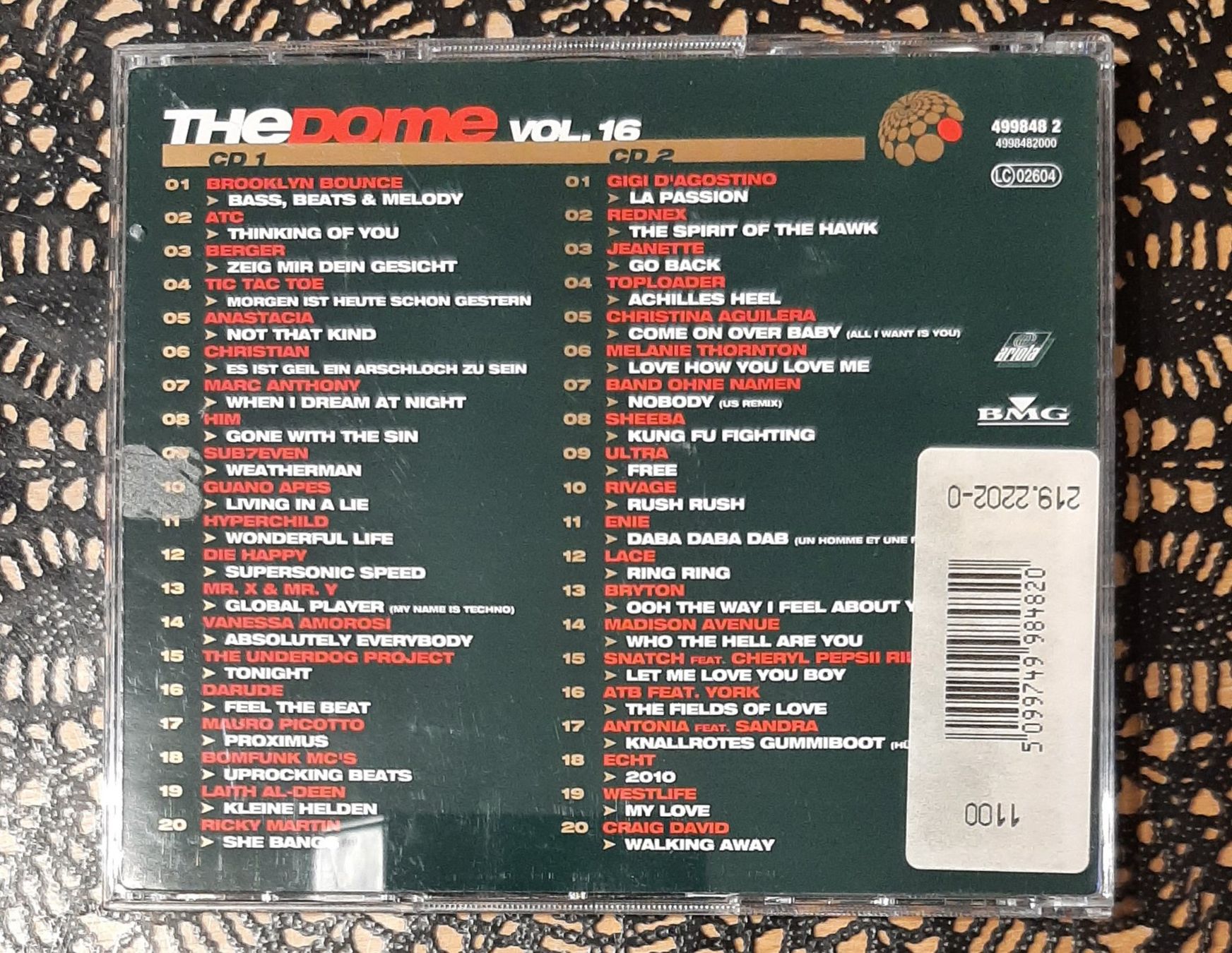 CDs: The Dome Vol. 16, Doppel-CD 2000, Hit Compilation, Sampler – Gebraucht aus Amriswil von Celini3 1