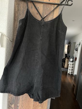 MNG Denim Playsuit, schwarz, Grösse S - Super Zustand!