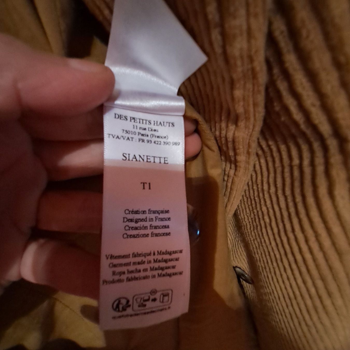Giacche: Des Petits Hauts Cord Blazer – Usato da Ossingen venduto da Schaffhausen333 4