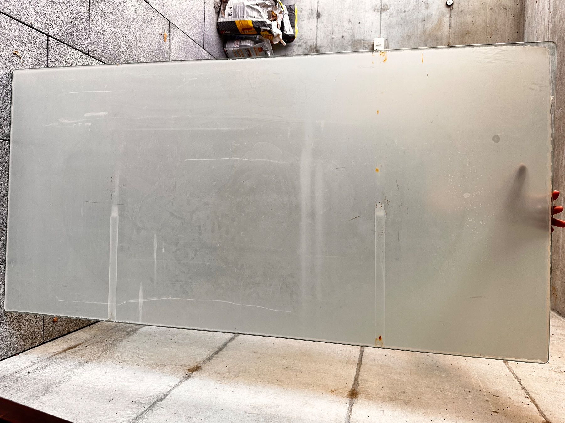 Plateaux: Gartentischplatte weiss Satiniert – D'occasion à Dornach par Preloved2ndHand 1