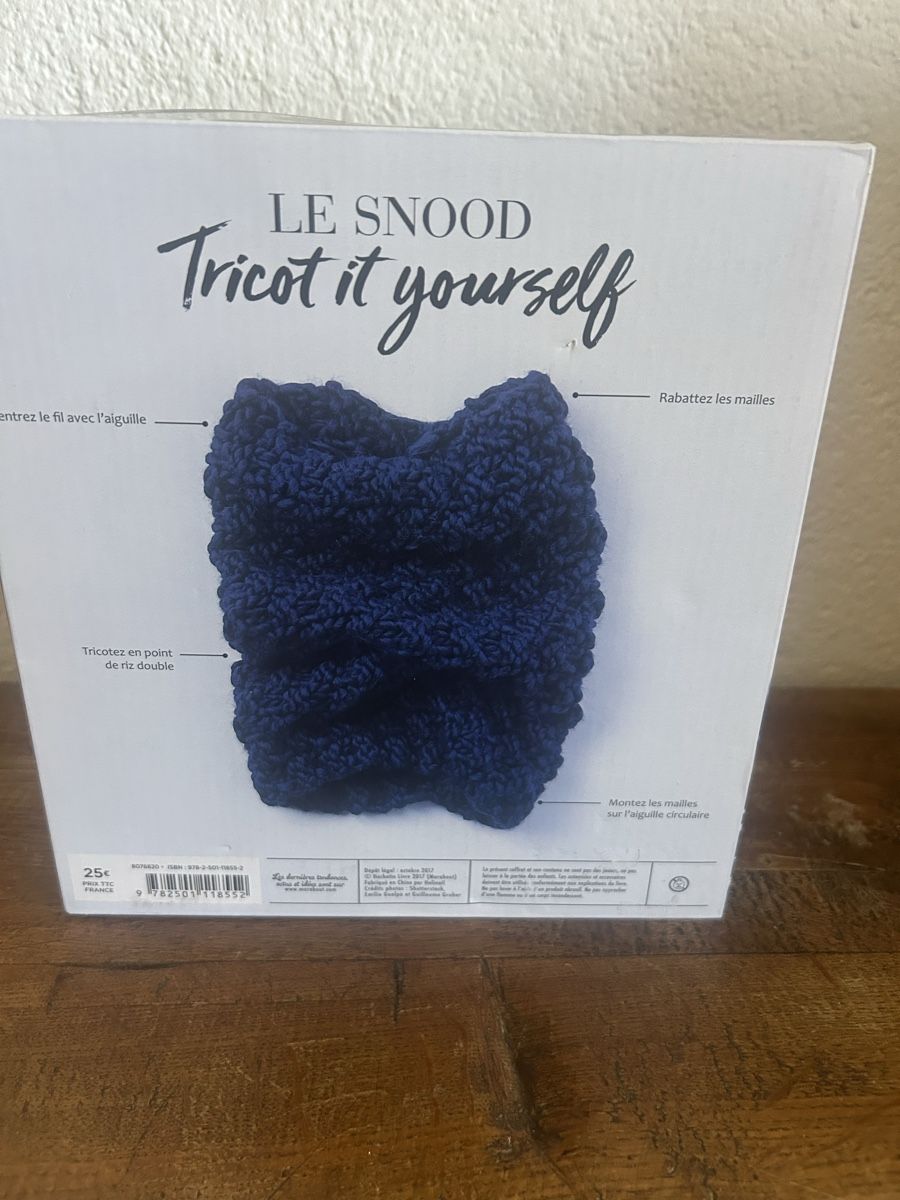 Kit bricolage: Kit de tricot Marabout "Le Snood" DIY complet – Nuovo (secondo la descrizione) da Le Brassus venduto da val_c8d8 1