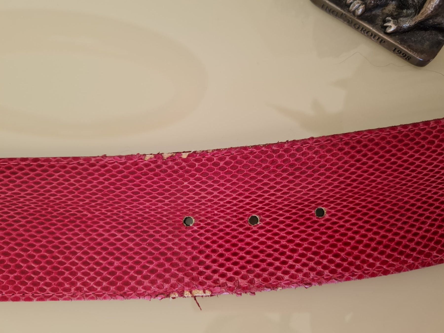 Gürtel: SCHLANGEN LEDER GÜRTEL DAMEN SIZE M/L – Gebraucht aus Steg im Tösstal von goldlionfree 3