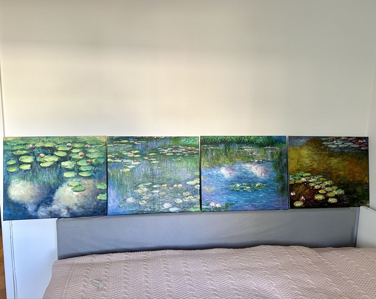 Tableaux: 4 x Seerosen von Claude Monet – D'occasion à Hittnau par willys03