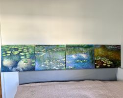 4 x Seerosen von Claude Monet